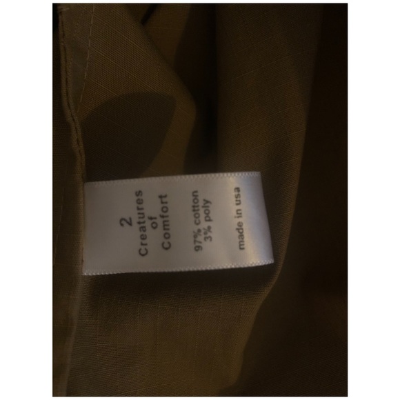 CREATURES OF COMFORT Ash Dress Ripstop sz 2 khaki - Picture 4 of 4